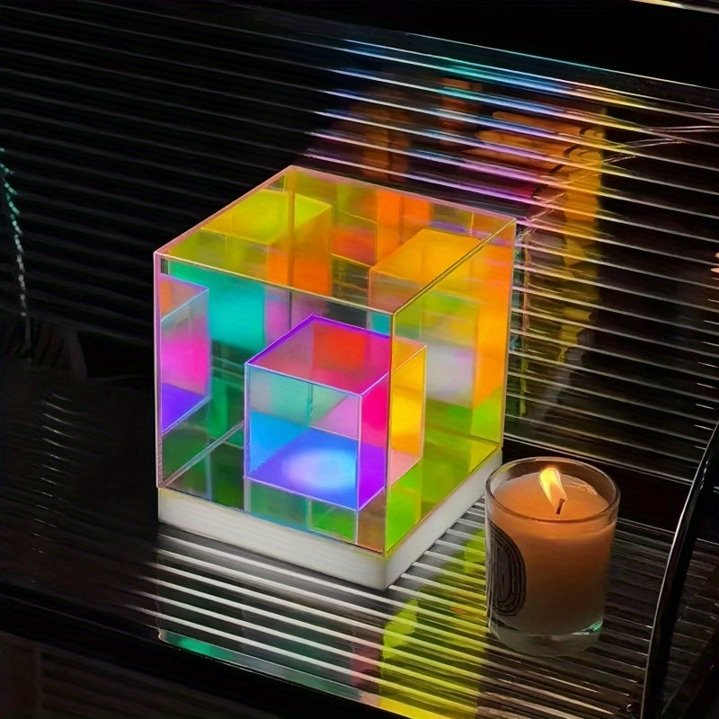 Infinite Cube Lamp - Modern Geometric LED Desk Light