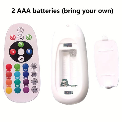 Modern Nordic Style RGB LED Night Light with Remote Control