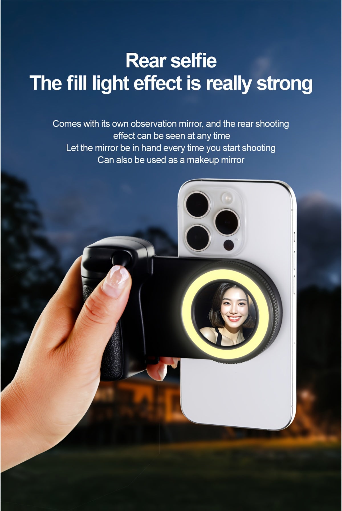 360° Rotating Magnetic Smartphone Camera Handle