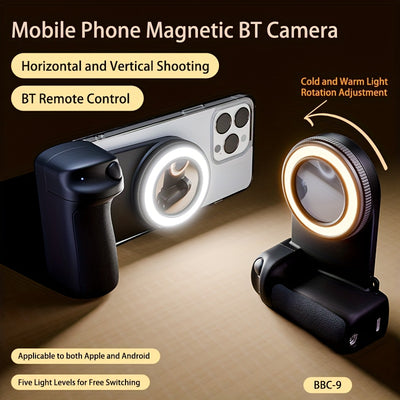 360° Rotating Magnetic Smartphone Camera Handle