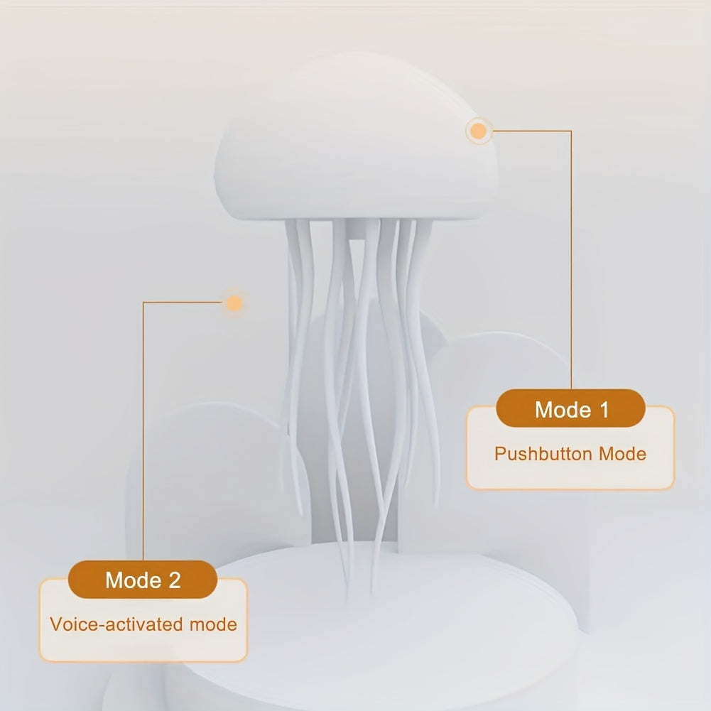 2-in-1 Voice-Activated Jellyfish Night Light