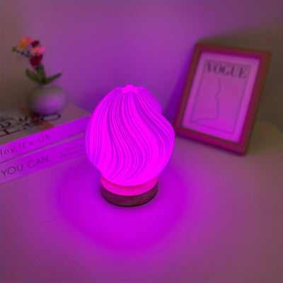 Modern Nordic Style RGB LED Night Light with Remote Control