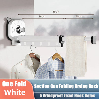 Retractable Wall-Mounted Clothes Hanger - Space Saving Drying Rack