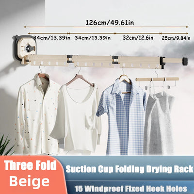 Retractable Wall-Mounted Clothes Hanger - Space Saving Drying Rack
