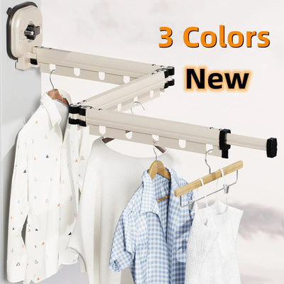 Retractable Wall-Mounted Clothes Hanger - Space Saving Drying Rack