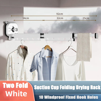 Retractable Wall-Mounted Clothes Hanger - Space Saving Drying Rack
