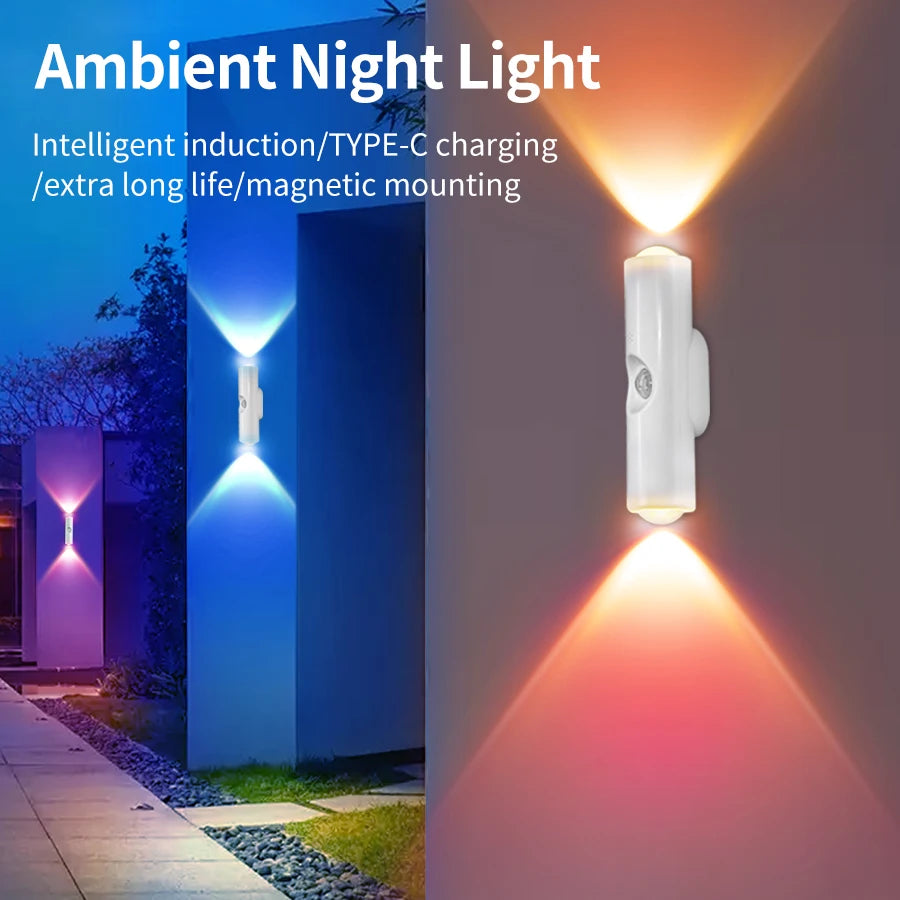 Magnetic Rechargeable LED Night Light RGB Sunset Lamp