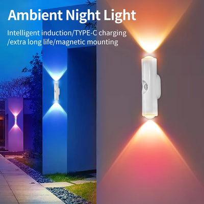 Magnetic Rechargeable LED Night Light RGB Sunset Lamp