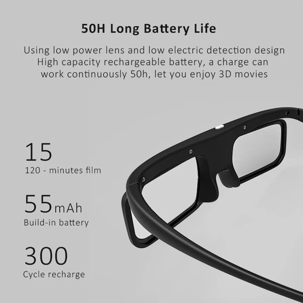 2025 New DLP Link Active Shutter 3D Glasses