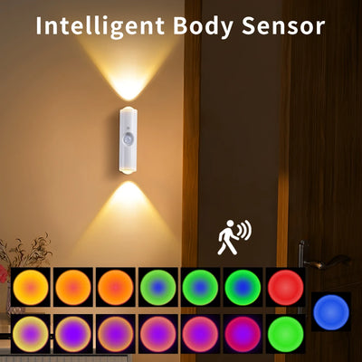 Magnetic Rechargeable LED Night Light RGB Sunset Lamp