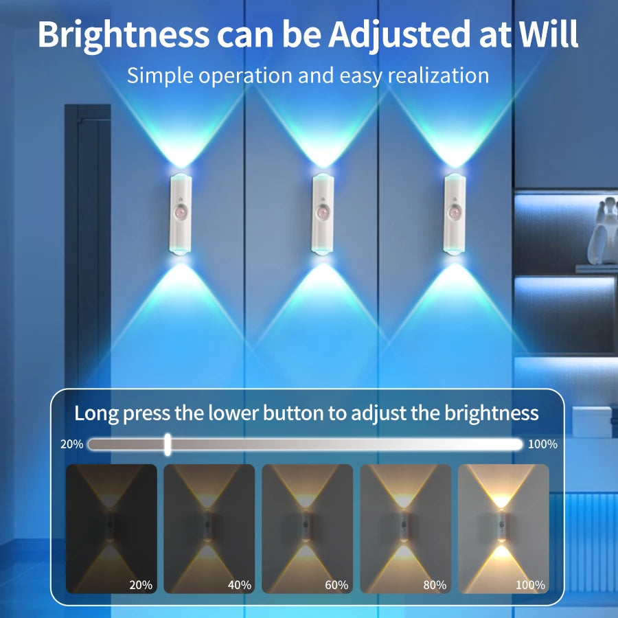 Magnetic Rechargeable LED Night Light RGB Sunset Lamp