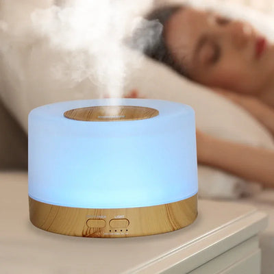 700ML Wood Grain Electric Diffuser