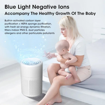 Mini Desktop Air Purifier HEPA Filtered