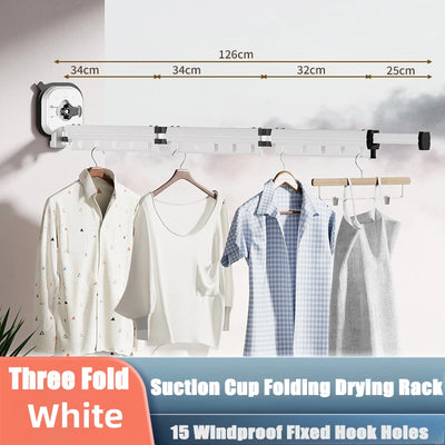 Retractable Wall-Mounted Clothes Hanger - Space Saving Drying Rack