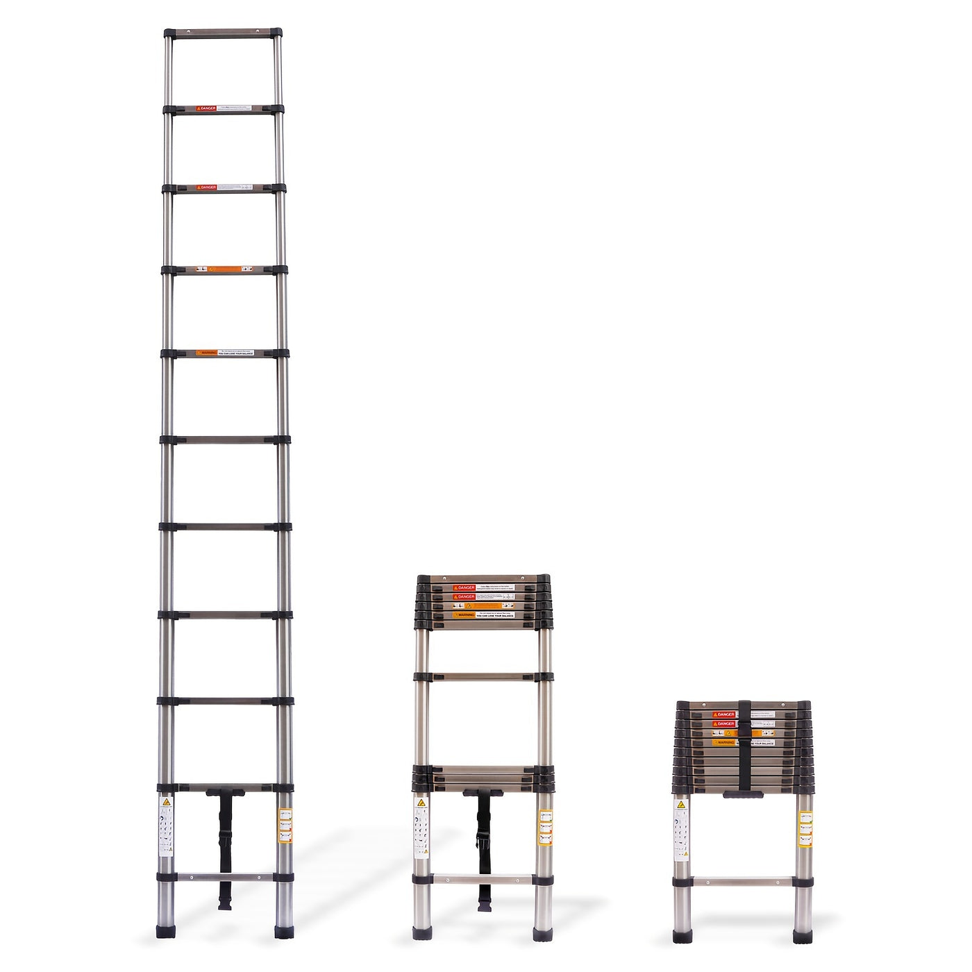 Telescopic Ladder Stainless 3,2 m.