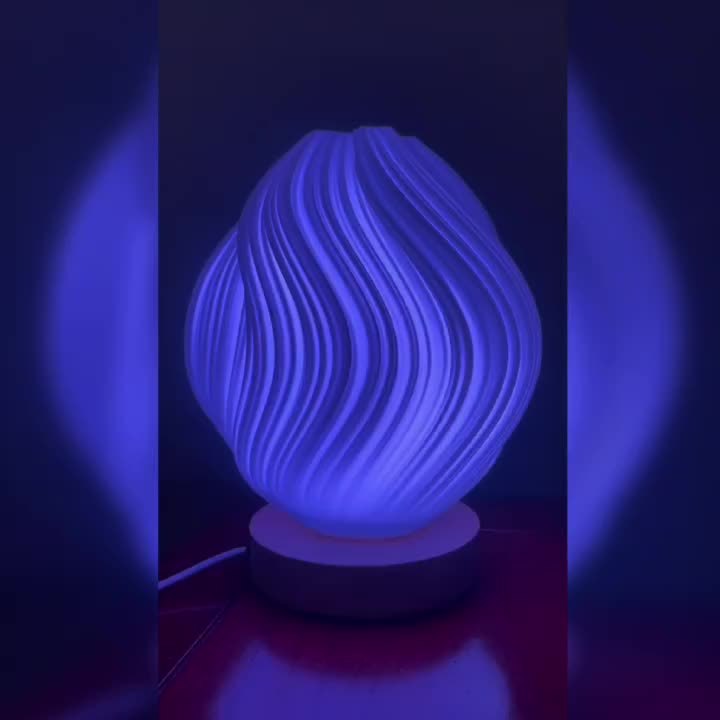 Modern Nordic Style RGB LED Night Light with Remote Control