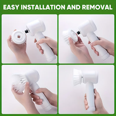 5-in-1 Rechargeable Electric Cleaning Brush Set