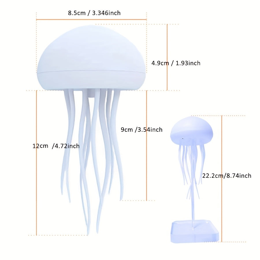 2-in-1 Voice-Activated Jellyfish Night Light
