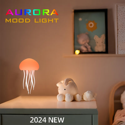 2-in-1 Voice-Activated Jellyfish Night Light