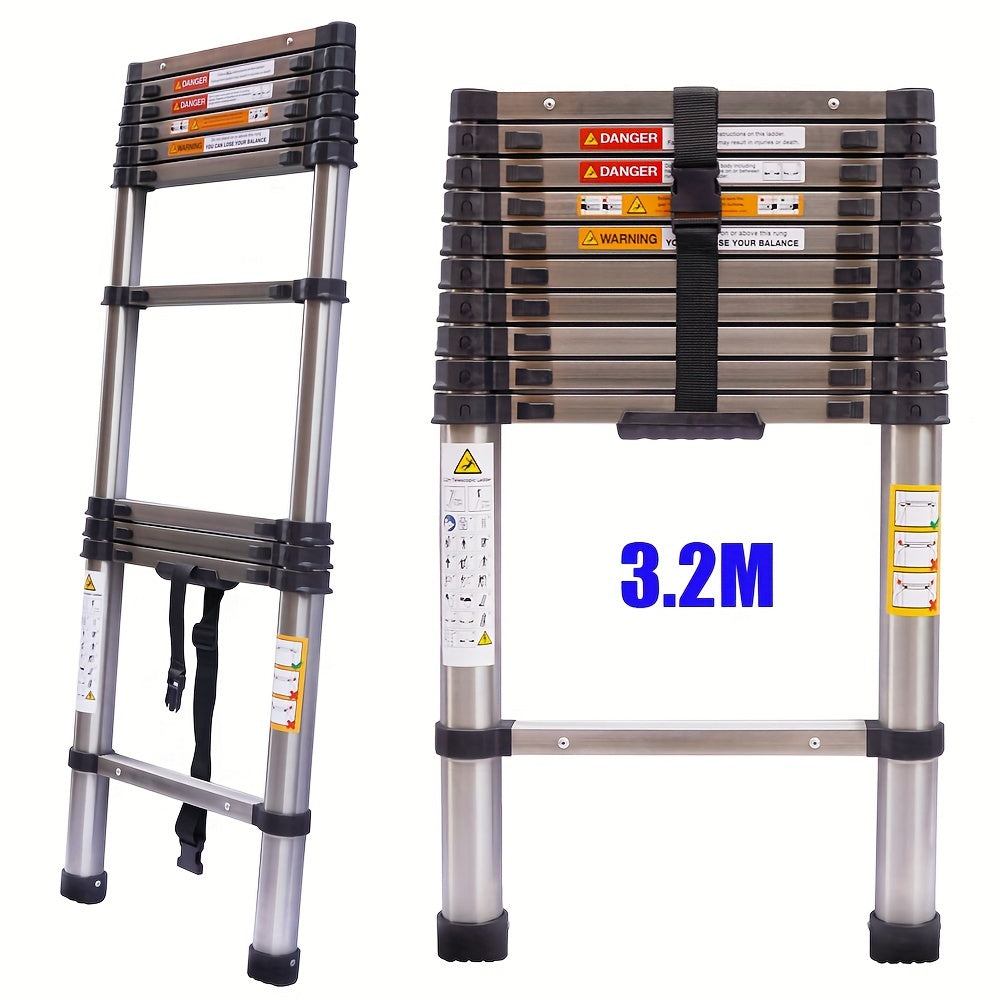 Telescopic Ladder Stainless 3,2 m.