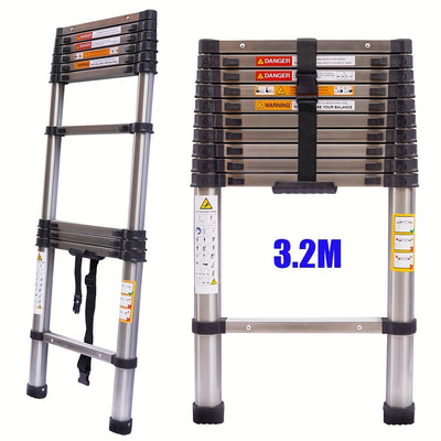 Telescopic Ladder Stainless 3,2 m.