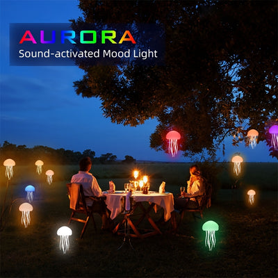 2-in-1 Voice-Activated Jellyfish Night Light